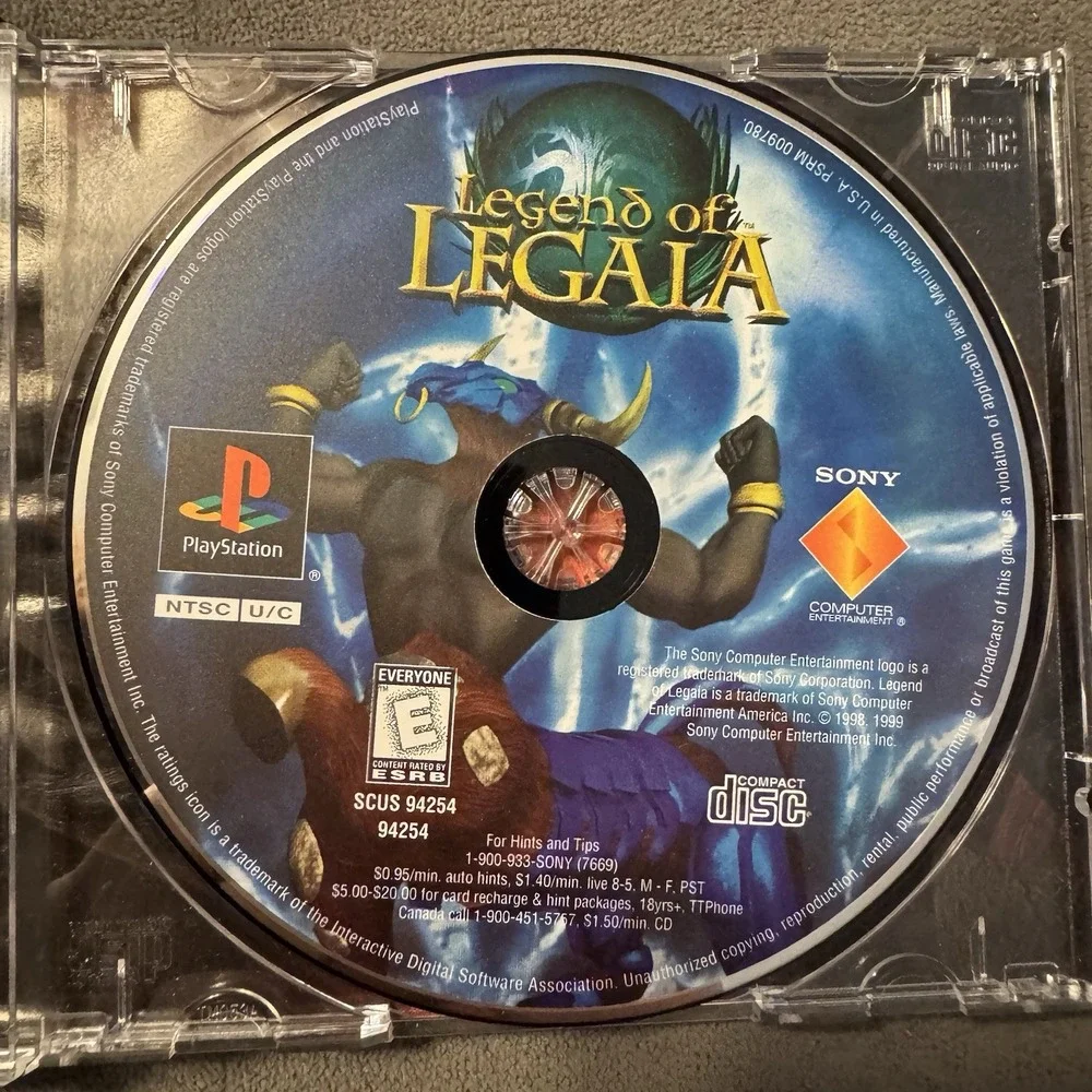 Legend of Legaia (Sony PlayStation 1, 1999) Complete PS1 CIB w/ Manual Tested